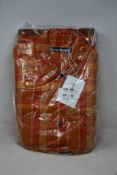 An as new ACNE Studios oversized shirt in red/apricot orange (S - RRP €252).