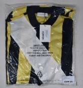 An as new Wales Bonner Jockey satin sunshine panelled shirt (Size 46).