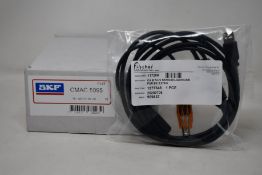 A boxed as new SKF Microlog CMAC 5095 USB Communication/Power Splitter Cables (Inner packaging