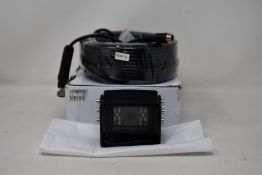 A boxed as new Capital Vision CCV087-02 120 Degree DC12V PAL Vehicle Camera and 20M Cable (Damaged