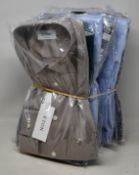 Two Eton contemporary shirts (42/16.5), two Eton slim shirts (40/15.75) and three assorted Eton