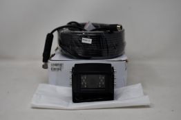 A boxed as new Capital Vision CCV087-02 120 Degree DC12V PAL Vehicle Camera and 20M Cable (Damaged