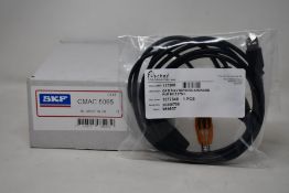 A boxed as new SKF Microlog CMAC 5095 USB Communication/Power Splitter Cables (Inner packaging