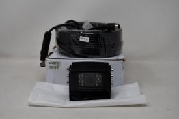 A boxed as new Capital Vision CCV087-02 120 Degree DC12V PAL Vehicle Camera and 20M Cable (Damaged