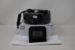 A boxed as new Capital Vision CCV087-02 120 Degree DC12V PAL Vehicle Camera and 20M Cable (Damaged