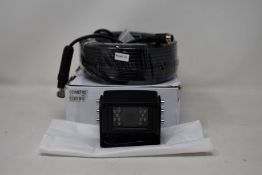 A boxed as new Capital Vision CCV087-02 120 Degree DC12V PAL Vehicle Camera and 20M Cable (Damaged