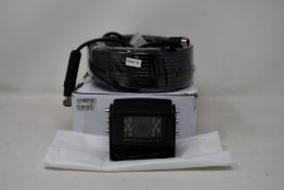A boxed as new Capital Vision CCV087-02 120 Degree DC12V PAL Vehicle Camera and 20M Cable (Damaged