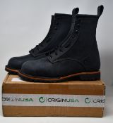 A pair of as new Origin boots (US 13).