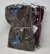Two as new Eton cord shirt/over shirts (1 x S, 1 x M - RRP £180) and two as new Eton flannel