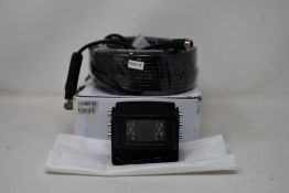 A boxed as new Capital Vision CCV087-02 120 Degree DC12V PAL Vehicle Camera and 20M Cable (Damaged