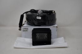 A boxed as new Capital Vision CCV087-02 120 Degree DC12V PAL Vehicle Camera and 20M Cable (Damaged