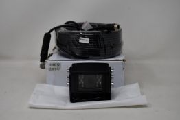 A boxed as new Capital Vision CCV087-02 120 Degree DC12V PAL Vehicle Camera and 20M Cable (Damaged