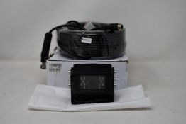 A boxed as new Capital Vision CCV087-02 120 Degree DC12V PAL Vehicle Camera and 20M Cable (Damaged