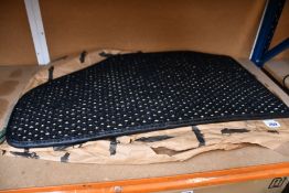 A set of four as new Coco Mats in black.