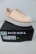 A pair of women's as new Diesel S-Pyave Wedge sneakers (EU 40.5).
