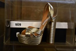 A pair of as new Aquazzura Sundance Plateau 140 shoes (EU 37).