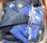 Fifteen children's as new Chelsea F.C. official padded jackets (All 7-8 years - RRP £43 each).