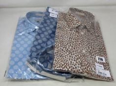 Three assorted as new Ted baker shirts (All size 3?).