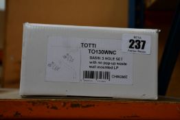 A Crosswater Totti Basin 3 hole set tap TO130WNC.