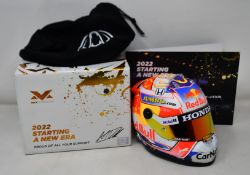A boxed as new Max Verstappen winner dutch GP 2021 1:2 helmet.