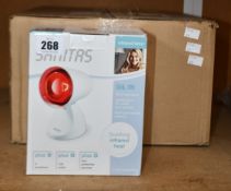 Six boxed as new Sanitas SIL 06 infrared lamps (Application for colds and tension).