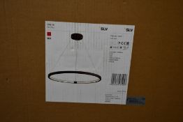 A boxed as new SLV Lighting One 80 LED pendant in Matt Black (Item No. 1002911, EAN: