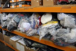 A large quantity of as new clothing and related items.