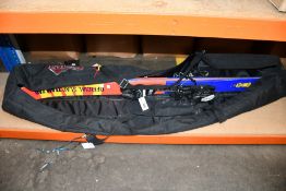 A pair of pre-owned ZAG Slap Team 157 skis.