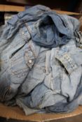 A quantity of pre-owned Levi Straus denim jackets (Approximately 30).