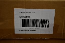 An as new Cantilever oak bench.