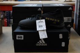 Five pairs of as new Adidas Nemeziz 19.3 TF (UK 8).