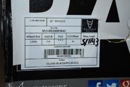 A Wolfrace Eurosport Munich alloy wheel 8.5 x 20 (MUH8520BKM42).