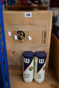 Seventeen tins of Wilson tennis balls (3 balls a tin).