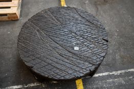 Timothy Oulton Tribel round coffee table, Trembesi Hardwood (90cm).