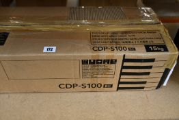 A Casio CDP-S100 portable digital piano.