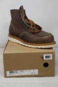 A pair of as new Red Wing Shoes Classic Moc boots (UK 9).