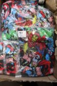 A quantity of boys as new Marvel pyjamas (All 4-5 years, approximately 25).