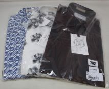 Three assorted as new Ted baker shirts (All size 3?).