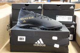 Five pairs of as new Adidas Nemeziz 19.3 TF (UK 6).
