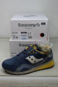 Two pairs of as new Saucony Shadow 6000 sneakers (UK 8, 10).