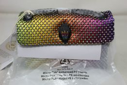 An as new Kurt Geiger fabric Mini Kensington evening bag.