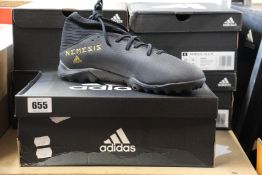 Five pairs of as new Adidas Nemeziz 19.3 TF (UK 10).