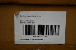 An as new Cantilever oak bench.