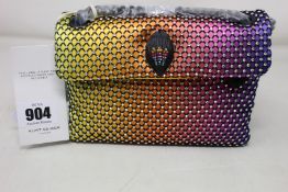 An as new Kurt Geiger fabric Mini Kensington evening bag.