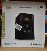 An ADAM Audio T5V active nearfield monitor.