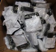 A quantity of men's as new Amanzzo briefs (Two pairs per pack - Approximately 50 x S, 100 x M).