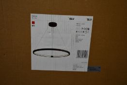 A boxed as new SLV Lighting One 80 LED pendant in Matt Black (Item No. 1002911, EAN: