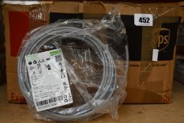 A large quantity of as new Murr Elektronik M8 female connectors with cable.