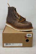 A pair of as new Red Wing Shoes Classic Moc boots (UK 10).