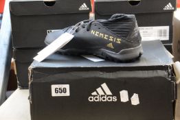 Five pairs of as new Adidas Nemeziz 19.3 TF (UK 6).